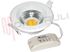 Immagine di FARETTO INCASSO LED 8W 240V FISSO BIANCO 3000°K (RESA 66W)