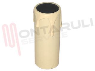 Immagine di PORTALAMPADA CANDELA FINTA CERA AVORIO E14 L=65MM.