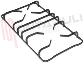 Immagine di GRIGLIA 2 FUOCHI PIATTINA NERA 455X240MM. AUX+SR FRANKE