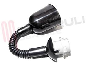 Visualizza i dettagli per SALISCENDI COMPLETO DI  PORTALAMPADA NERO Immagine di SALISCENDI COMPLETO DI  PORTALAMPADA NERO