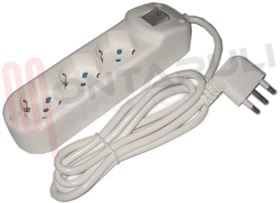 Visualizza i dettagli per PRESA MULTIPLA 3PR. SCHUKO/BIV. C/CAVO+INT. 2P+T 16A BIANCA Immagine di PRESA MULTIPLA 3PR. SCHUKO/BIV. C/CAVO+INT. 2P+T 16A BIANCA