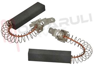 Immagine di COPPIA CARBONCINI 6,3X10X37MM  FASTON 4,8MM KIT 2 PZ.