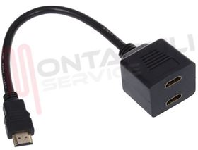 Visualizza i dettagli per SDOPPIATORE HDMI DOPPIA USCITA HDMI FEMMINA Immagine di SDOPPIATORE HDMI DOPPIA USCITA HDMI FEMMINA