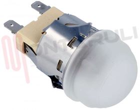 Visualizza i dettagli per PORTALAMPADA FORNO COMPLETO CON LAMPADA G9 40W 230V Immagine di PORTALAMPADA FORNO COMPLETO CON LAMPADA G9 40W 230V