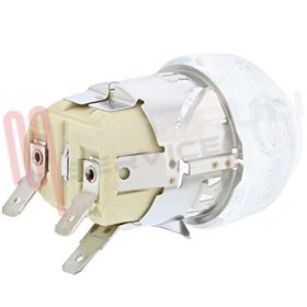 Visualizza i dettagli per PORTALAMPADA FORNO COMPLETO CON LAMPADA G9 40W 230V Immagine di PORTALAMPADA FORNO COMPLETO CON LAMPADA G9 40W 230V