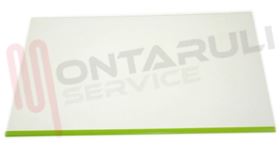 Visualizza i dettagli per RIPIANO IN VETRO COPRI CASSETTO VERDURE 490X340MM. Immagine di RIPIANO IN VETRO COPRI CASSETTO VERDURE 490X340MM.