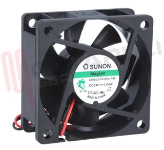Immagine di VENTOLA ASSIALE 24V DC 60X60X25MM.