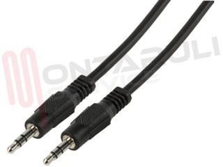 Immagine di CAVO AUDIO JACK MASC. 3,5MM / JACK 3,5MM MASC. MT.3 STEREO