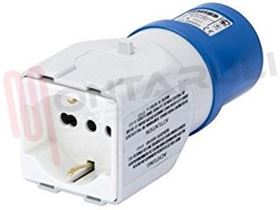 Visualizza i dettagli per ADATTATORE CEE 2P+T 16A 220V A BIVALENTE/UNEL GEWISS Immagine di ADATTATORE CEE 2P+T 16A 220V A BIVALENTE/UNEL GEWISS