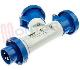 Visualizza i dettagli per MULTI PRESA CEE 2 USCITE 2P+T 16A 220V IP67 GEWISS Immagine di MULTI PRESA CEE 2 USCITE 2P+T 16A 220V IP67 GEWISS