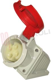 Visualizza i dettagli per PRESA PARETE CEE 3P+T 16A 380V Immagine di PRESA PARETE CEE 3P+T 16A 380V