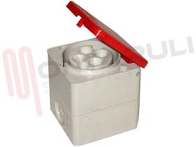 Visualizza i dettagli per PRESA PARETE CEE 3P+T 16A 380V IP44 Immagine di PRESA PARETE CEE 3P+T 16A 380V IP44