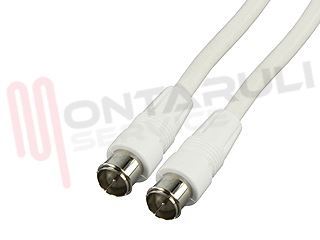 Immagine di CAVO ANTENNA SATELLITARE 1,5MT FEM-FEM DRITTO E DRITTO BIANC