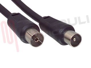 Immagine di CAVO ANTENNA 2,00MT MAS-FEM DRITTO A DRITTO NERO C.ADAT. M/M