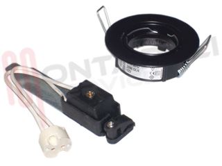 Immagine di FARETTO INCASSO F53 35W 12V G4 OSCIL. DICROICA NERO