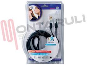 Visualizza i dettagli per CAVO USB MASCHIO E FEMMINA 5M PROFESSIONAL Immagine di CAVO USB MASCHIO E FEMMINA 5M PROFESSIONAL