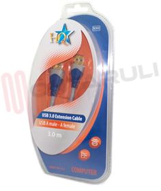 Visualizza i dettagli per CAVO USB MASCHIO E FEMMINA 3M USB 3.0 Immagine di CAVO USB MASCHIO E FEMMINA 3M USB 3.0
