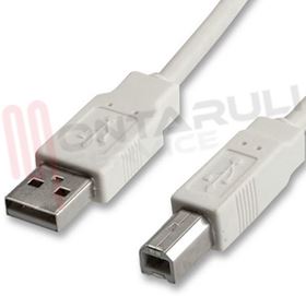 Visualizza i dettagli per CAVO USB 2.0 CONNETTORE MAS-MAS 1,8MT. PER STAMPANTI GRIGIO Immagine di CAVO USB 2.0 CONNETTORE MAS-MAS 1,8MT. PER STAMPANTI GRIGIO