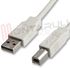 Immagine di CAVO USB 2.0 CONNETTORE MAS-MAS 1,8MT. PER STAMPANTI GRIGIO