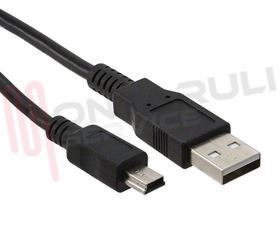 Visualizza i dettagli per CAVO USB A MALE-MINI USB5P 1,8MT Immagine di CAVO USB A MALE-MINI USB5P 1,8MT