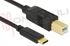 Immagine di CAVO USB A USB MAS-MAS TYPE C -TYPE B NERO 4MT. GOLD