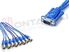Immagine di CAVO VGA 15PIN MAS. - 8BNC FEMM. PER CCTV L=25CM.