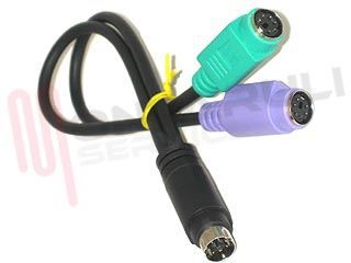 Immagine di ADATTATORE MOUSE E TASTIERA PS/2 SPLITTER 6PIN