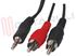 Immagine di CAVO AUDIO 2 RCA MASCHIO / JACK MASCHIO 3,5MM MT.5 STEREO