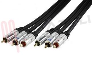 Immagine di CAVO VIDEO COMPONENT 3 RCA MASCHIO / 3 RCA MASCHIO MT.1,5