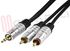 Immagine di CAVO AUDIO 2 RCA MASCHIO / JACK MASCHIO MT.10 PROFESSIONAL