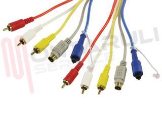 Immagine di CAVO AUDIO-VIDEO 3 RCA MASC / SVHS 7P /1 OPTICAL MT.1,5