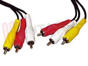 Visualizza i dettagli per CAVO AUDIO-VIDEO 3 RCA MASCHIO / 3 RCA MASCHIO MT.2 Immagine di CAVO AUDIO-VIDEO 3 RCA MASCHIO / 3 RCA MASCHIO MT.2