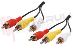 Visualizza i dettagli per CAVO AUDIO-VIDEO 3 RCA MASCHIO / 3 RCA MASCHIO MT.10 Immagine di CAVO AUDIO-VIDEO 3 RCA MASCHIO / 3 RCA MASCHIO MT.10