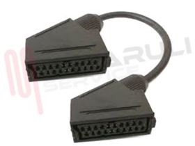 Visualizza i dettagli per CAVO SCART 21 POLI FEMMINA CM.20 Immagine di CAVO SCART 21 POLI FEMMINA CM.20