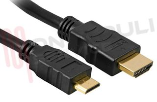 Immagine di CAVO VIDEO HDMI 1.4 MASCHIO / HDMI-C MASCHIO MINI MT.1,5 GOL