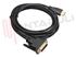 Immagine di CAVO VIDEO HDMI MASCHIO A DVI-D MASCHIO 1,5MT. GOLD