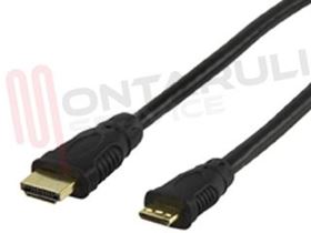 Visualizza i dettagli per CAVO VIDEO HDMI MINI MASCHIO / HDMI 19P MASCHIO 2,5MT. Immagine di CAVO VIDEO HDMI MINI MASCHIO / HDMI 19P MASCHIO 2,5MT.