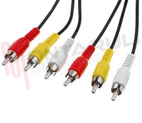 Visualizza i dettagli per CAVO AUDIO-VIDEO 3 RCA MASCHIO / 3 RCA MASCHIO MT.3 Immagine di CAVO AUDIO-VIDEO 3 RCA MASCHIO / 3 RCA MASCHIO MT.3