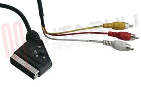 Visualizza i dettagli per CAVO SCART 21 POLI+SWITCH IN-OUT /3 RCA MASC. MT.2 Immagine di CAVO SCART 21 POLI+SWITCH IN-OUT /3 RCA MASC. MT.2