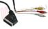 Immagine di CAVO SCART 21 POLI+SWITCH IN-OUT /3 RCA MASC. MT.2