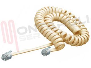 Immagine di CAVO ESTENSIBILE PER TELEFONO MT.5 2PLUG 4/4 C. AVORIO