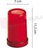 Immagine di LUMINO VOTIVO LED A BATTERIA 2R14 ROSSO (CEROTTO)