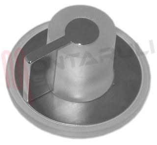 Immagine di MANOPOLA FORNO SILVER/TRASPARENTE D.6MM.