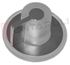 Immagine di MANOPOLA FORNO SILVER/TRASPARENTE D.6MM.