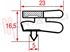 Immagine di GUARNIZIONE MAGNETICA 4L NERA 1695X570MM. SEZ.1012