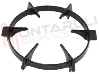 Immagine di GRIGLIA 1 FUOCO GHISA D.175MM. NERA TECNOGAS