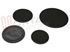 Immagine di KIT PIATTELLI BRUCIATORE NERO SMALTATO 4PZ NERO