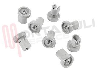 Immagine di KIT RUOTE CESTO 8PZ. GRIGIO SC.DIVA