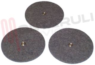 Immagine di KIT 3PZ. DISCO FELTRO CON BOTTONE