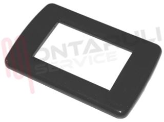 Immagine di PLACCA 3 POSTI TECNO NERO SERIE IDEA RONDO'